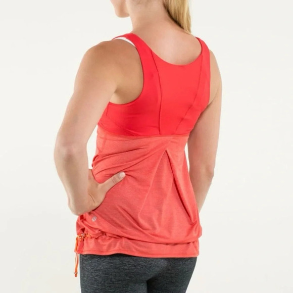 •SOLD•|Lululemon| Run: Ta Ta Topper Love Red Fitness  Tank Size 6 - Picture 7 of 7